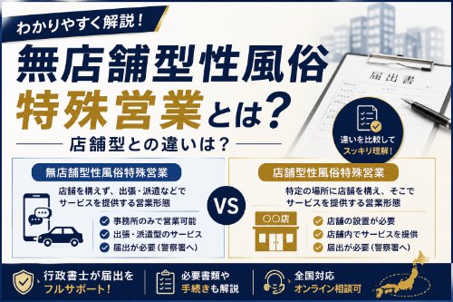 デリヘルとソープの違いとは？無店舗型性風俗特殊営業をわかりやすく解説